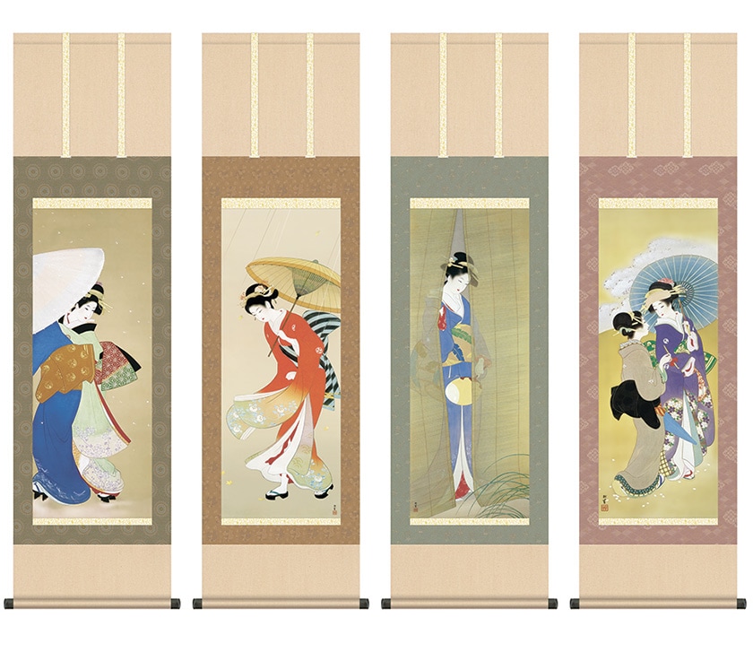 上村松園 四季美人 セット 掛軸 | 額装・掛軸,日本画,上村松園
