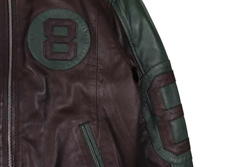 HUDSON OUTERWEAR 8BALL LEATHER JACKET (222:GREEN BROWN) | Brand