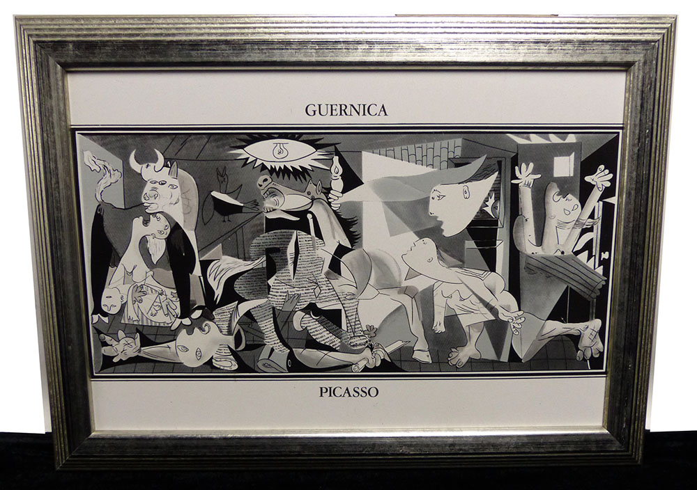 パブロ・ピカソ Pablo Picasso 陶板画 額装 抽象画 34×41.5 パブロ