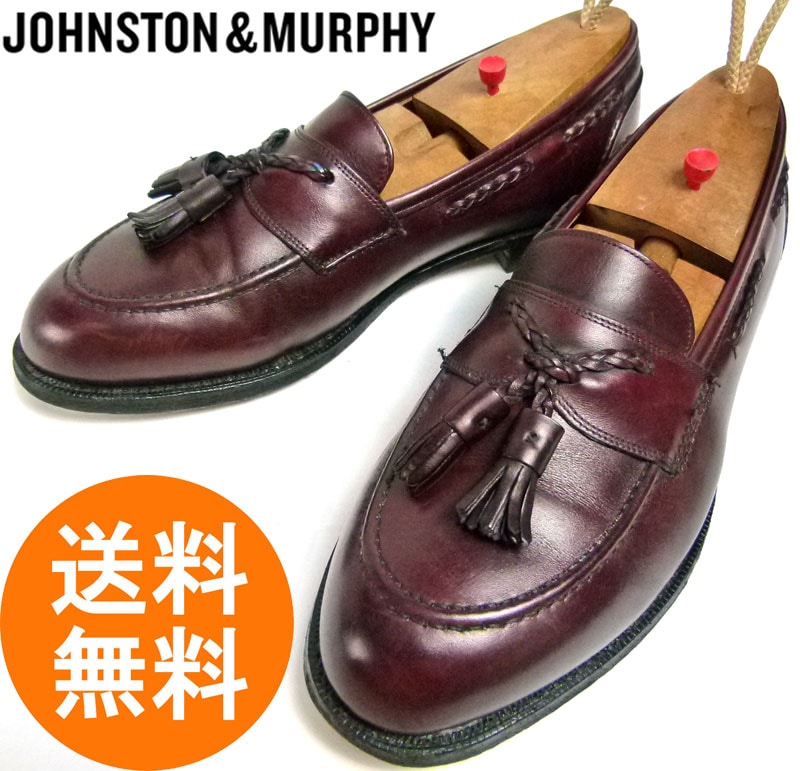 ジョンストン＆マーフィー JOHNSTON&MURPHY USA製タッセルローファー 9