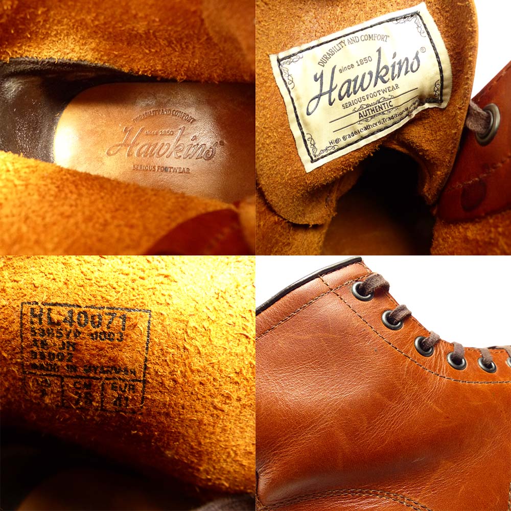 Hawkins / ホーキンス HL40071 レザー ワークブーツ US8(26cm相当