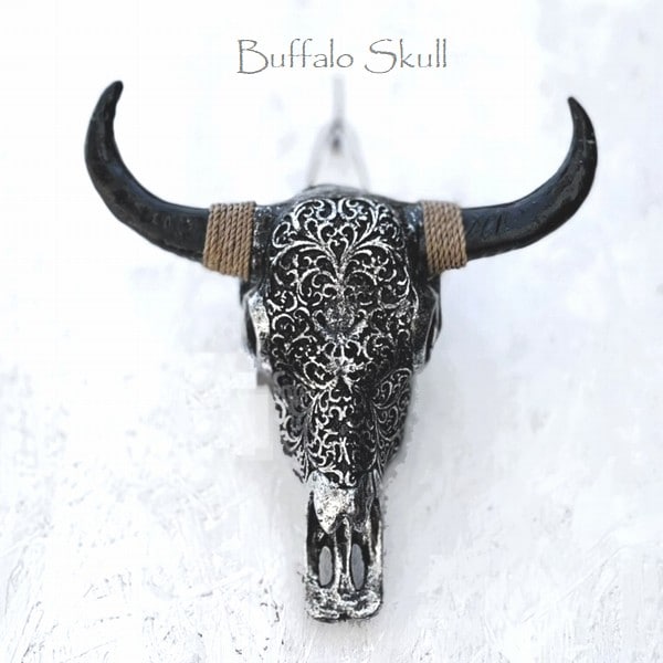 バッファロースカル【メタルブラック】 ハンティングトロフィー