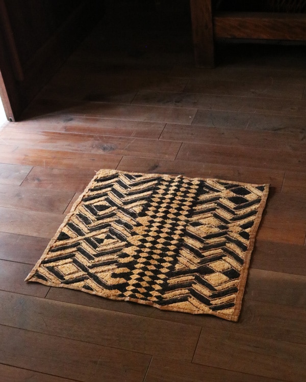 African Textile Kuba Fabric KF-08｜アフリカンテキスタイル クバ布