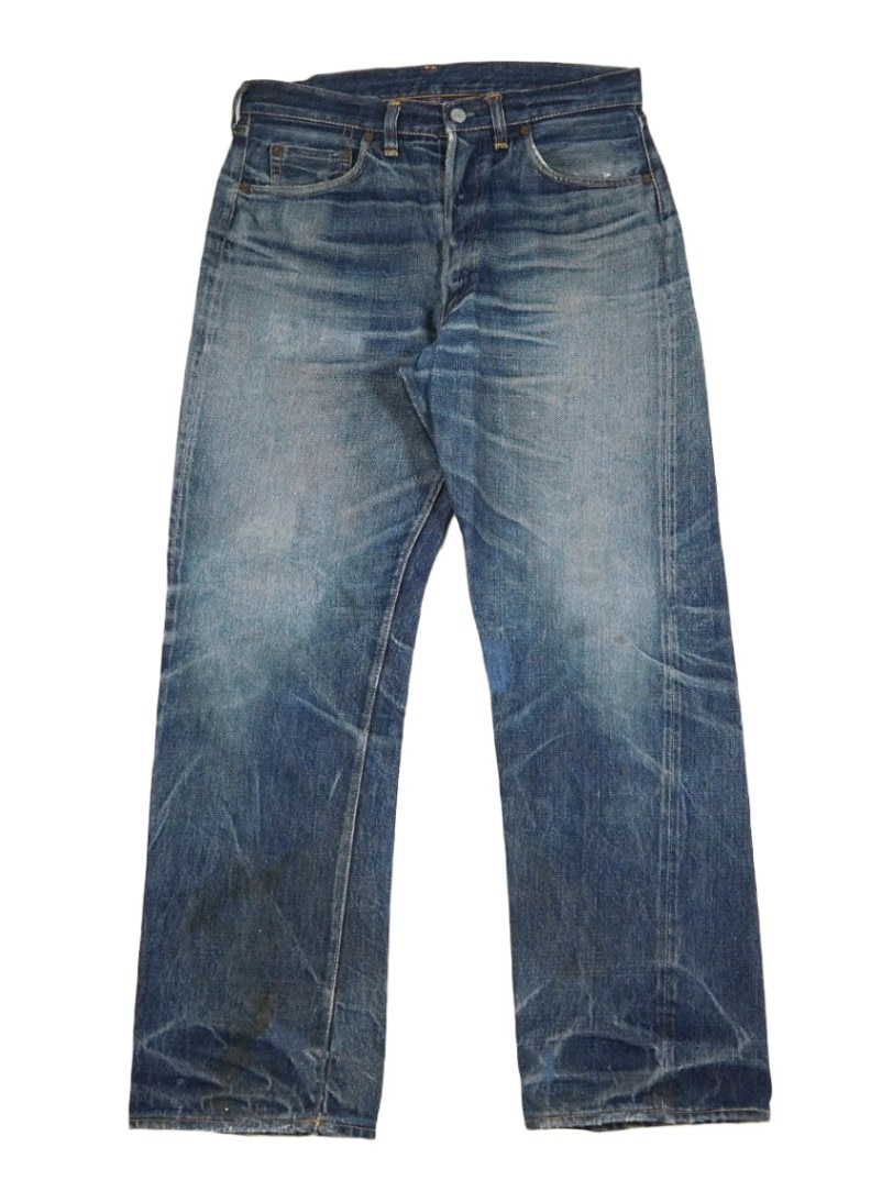 50's Levi's 501XX デニムパンツ 極上雰囲気 鬼ヒゲ！実寸(33x31位