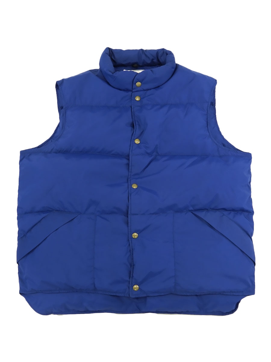 80's～ L.L.BEAN 2ポケ ダウンベスト ネイビーブルー 表記(XL) USA製