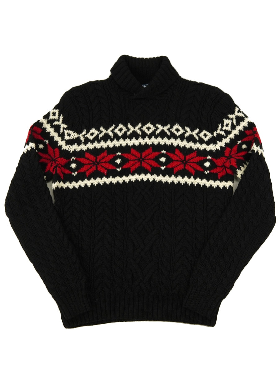 ラルフローレン スノーフレーク 100% WOOL ハンドニット ショール