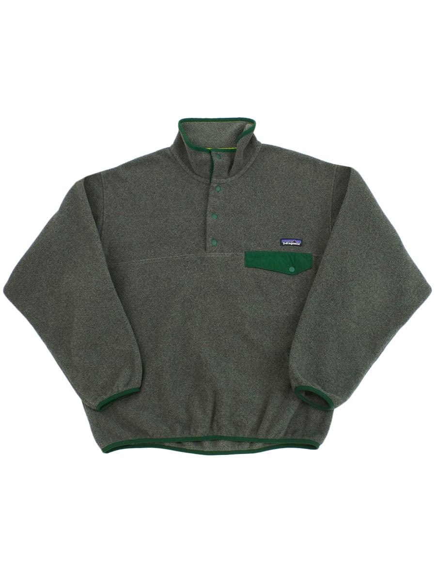 再）Patagonia シンチラスナップT 09年ブラウンxグリーン（カーキ