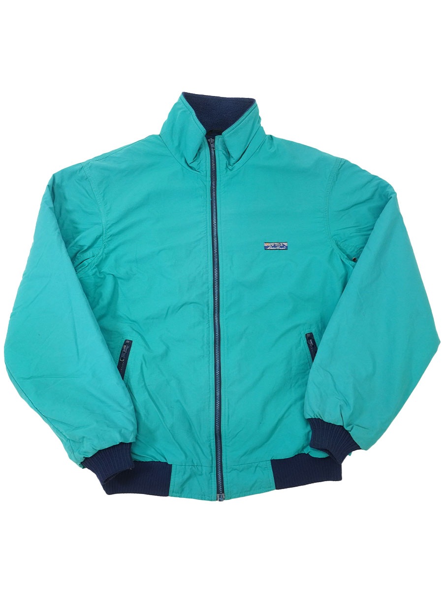 80's～ Eddie Bauer 裏地フリース ウォームアップジャケット ティール