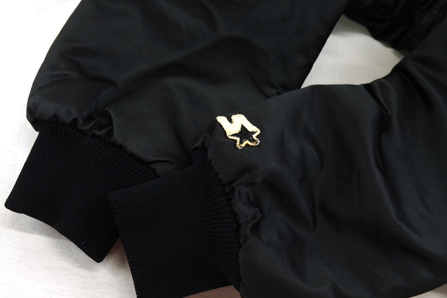 90's STARTER ''RAIDERS'' サテンスタジャン 表記(XL) 黒 USA製 NFL