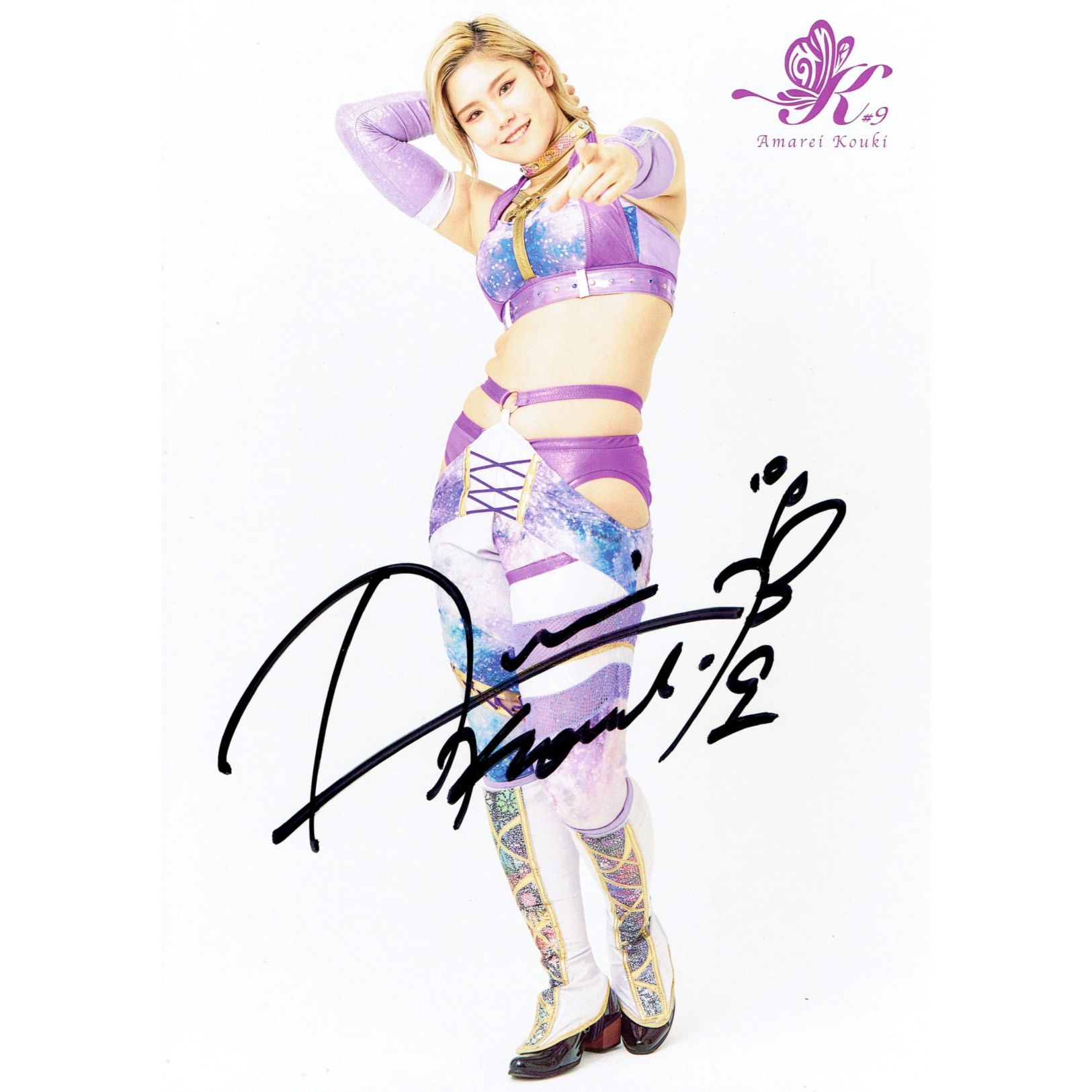 天麗皇希 #9 マリーゴールド ポートレート 直筆サイン入り