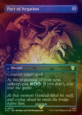 MTG 指輪物語 ホリデーリリース 英語版 否定の契約 銀幕foil MTG 指輪