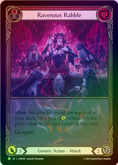 Rainbow Foil》[Generic]Ravenous Rabble [赤][P]《プロモ版》 | Flesh