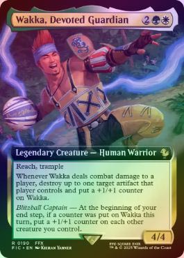 FOIL】【英】敬虔なガード、ワッカ/Wakka, Devoted Guardian[多色R
