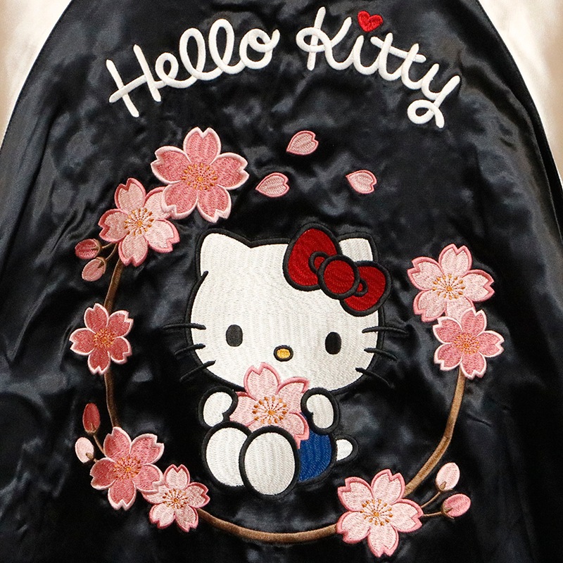Sanrio サンリオ ハローキティ 刺繍 リバーシブル スカジャン （ SRO