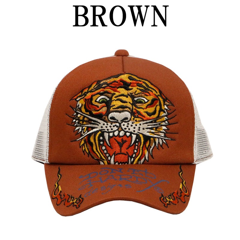 ED HARDY エドハーディー タイガー タトゥー 刺繍 メッシュキャップ