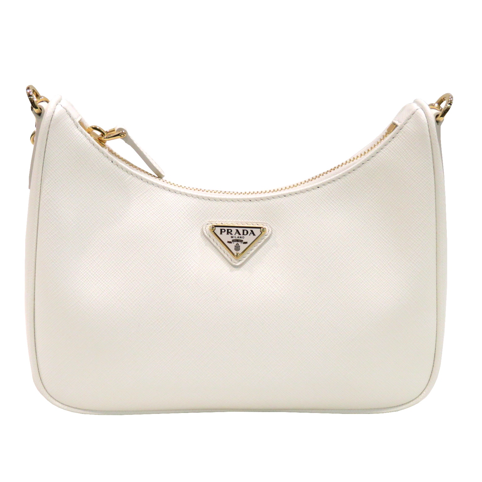 PRADA ホワイトレザーショルダーバッグ 良品！✨】PRADA プラダ