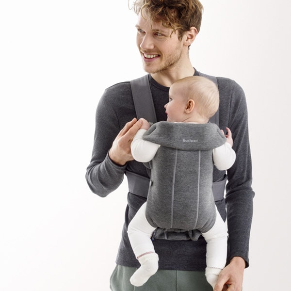 ベビービョルン｜抱っこ紐｜ミニ3Dジャージー/ダークグレー｜ブリベビ通販