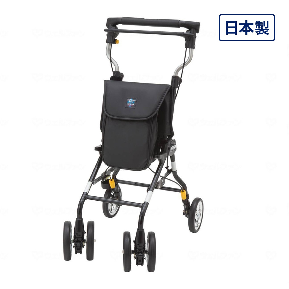 ライトステップ・タイニーW ヌーボーオム ブラック ｜ シルバーカー