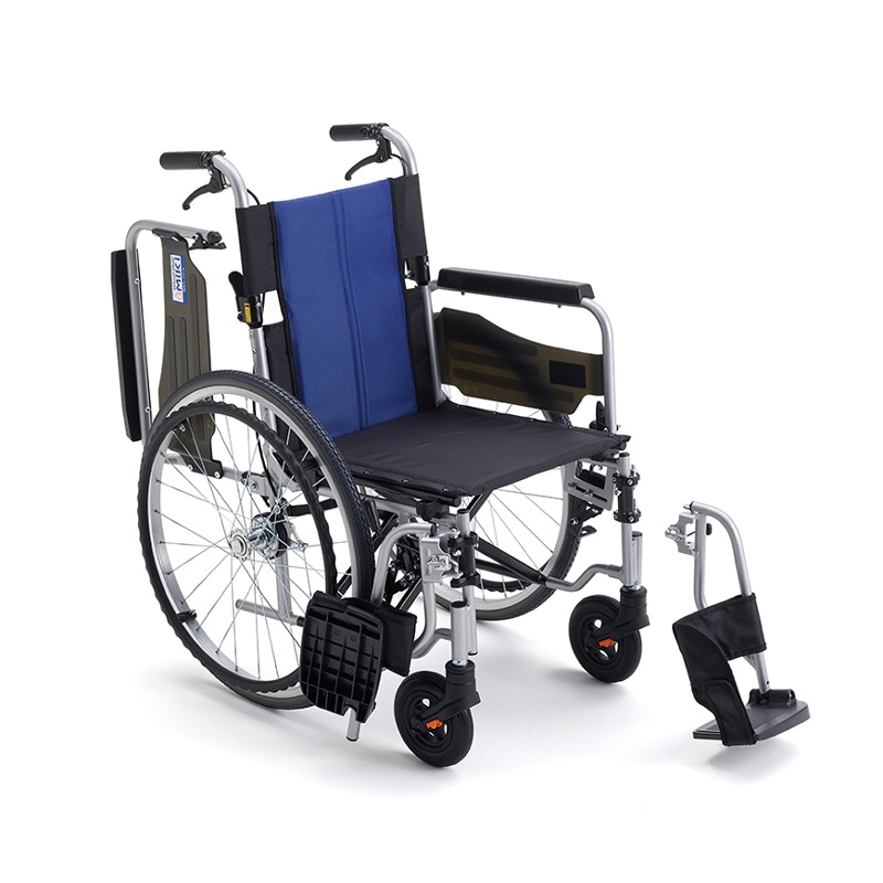 送料無料】BAL-R3 自走型車椅子 背折れ式 介助ブレーキ付 肘跳ね上げ