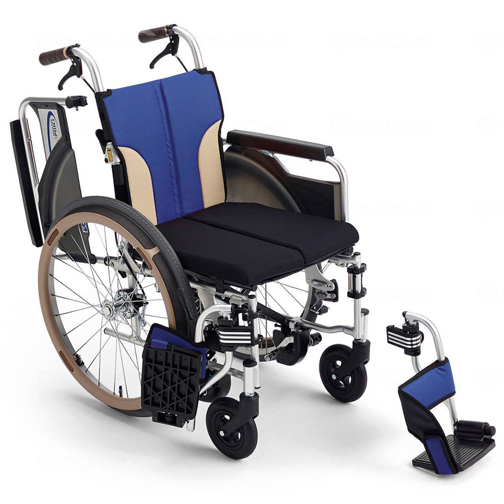 とまっティシリーズ 自走車椅子スキット400B(肘跳ね上げ・スイング