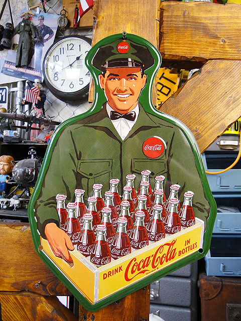 コカ・コーラブランド ミニティンサイン （デリバリーマン）の通販