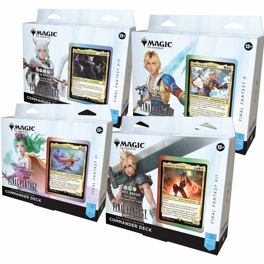 FINAL FANTASY コレクター版統率者デッキ4種アソート 英語版 BOX【MTG
