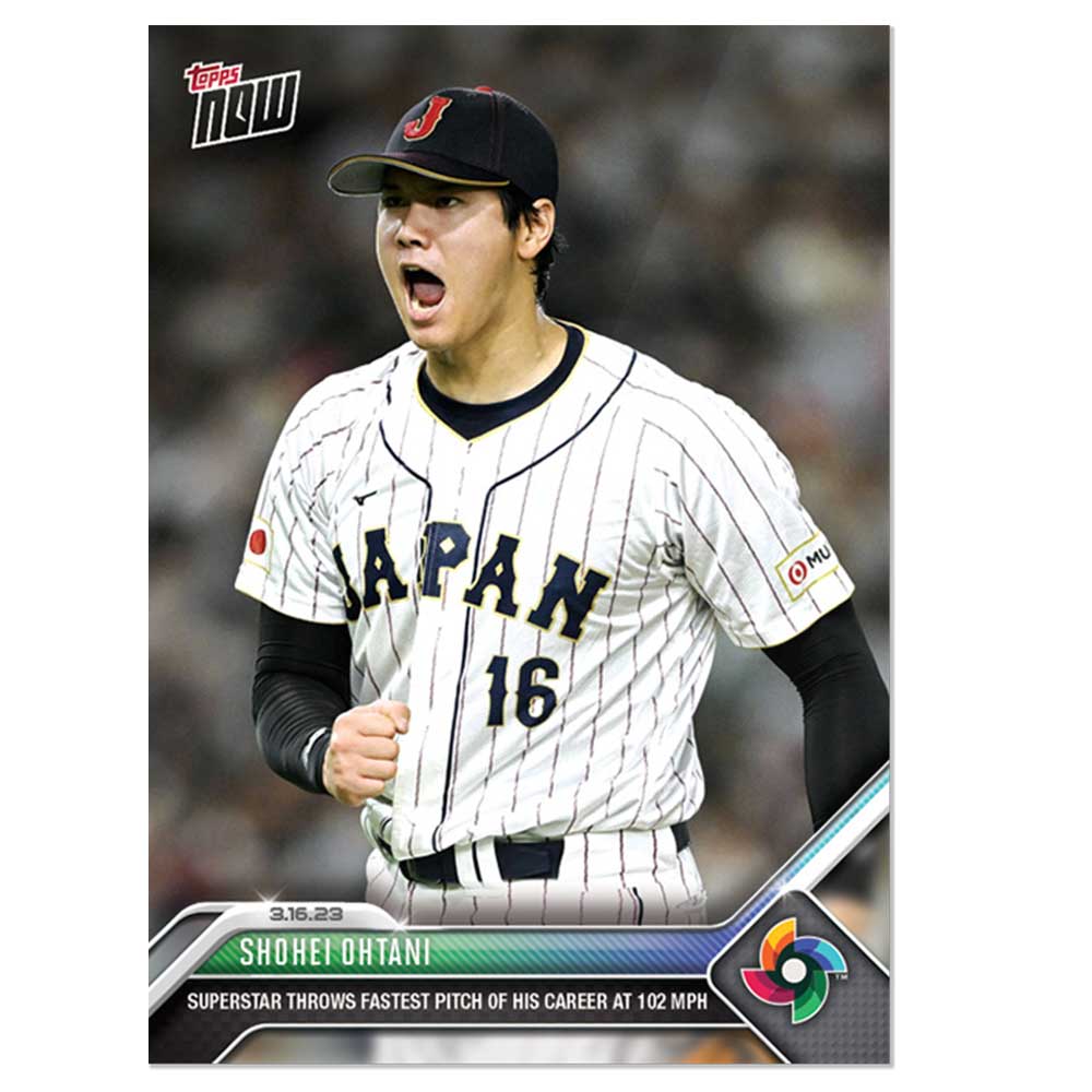 大谷翔平 #WBC-53 自己最速の102マイルを投げた記念カード SuperStar