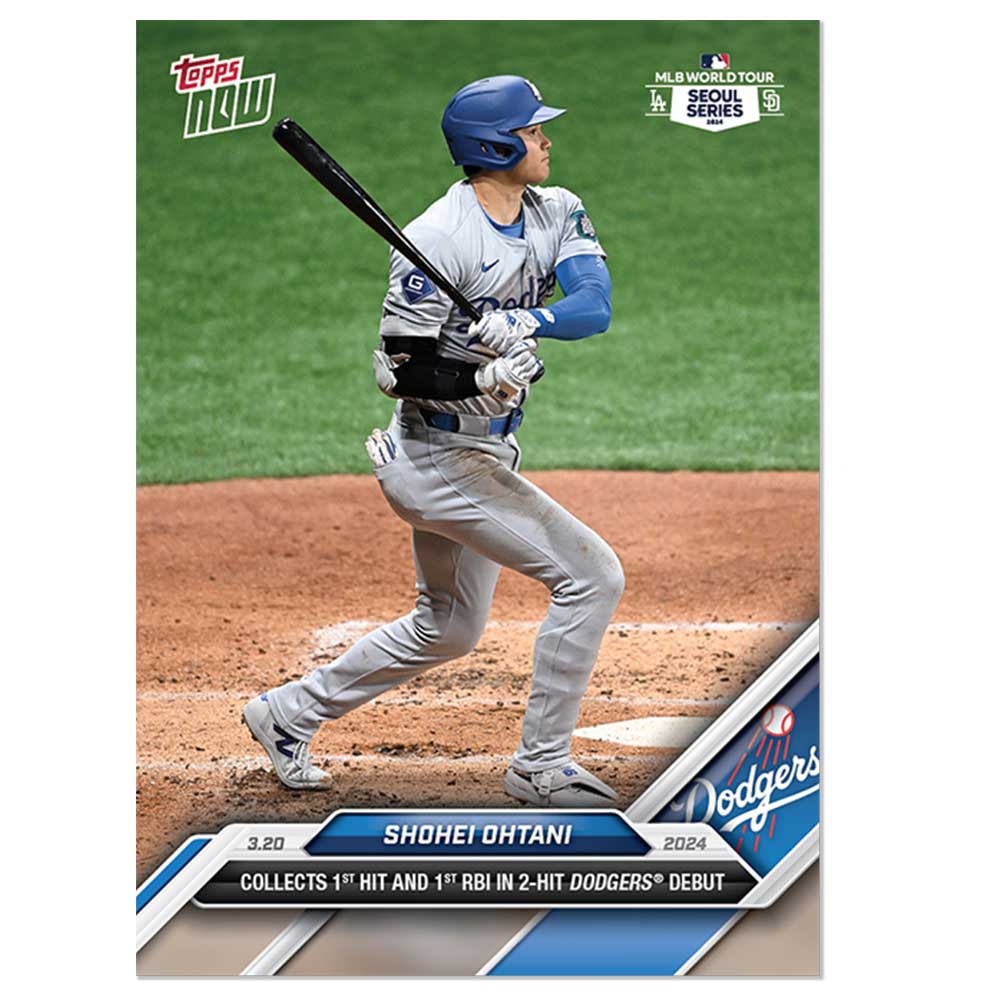 大谷翔平 #1 ドジャースでのデビュー戦で2安打、1打点の活躍を記念した