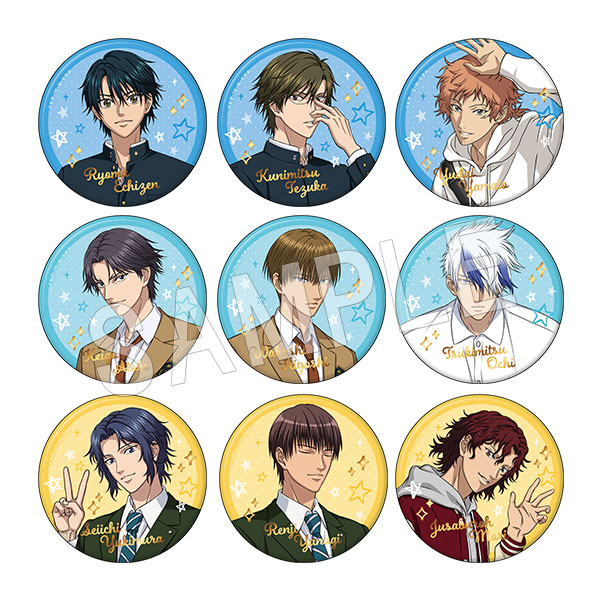 一般販売】新テニスの王子様 トレーディング箔押し風缶バッジ(セット
