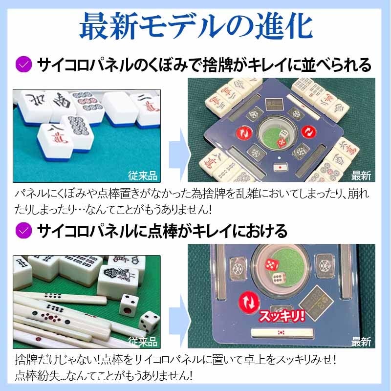 全自動麻雀卓 四角サイコロパネル 折りたたみ式 点数表示 マージャン卓