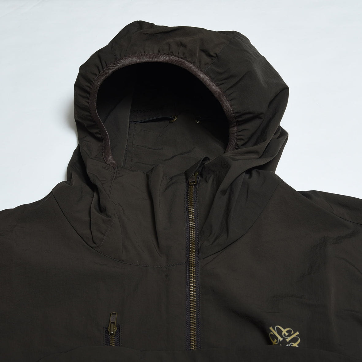 charbon / LIMONTA D/WASHER NYLON ZIP UP PARKA BROWN