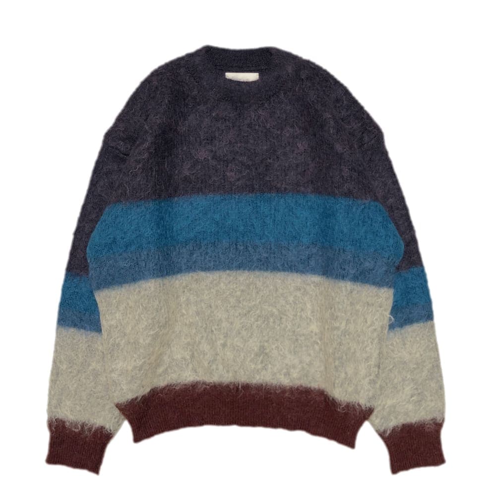 YOKE(ヨーク) MOHAIR BORDER CREWNECK SWEATER - COLDBECK ONLINE
