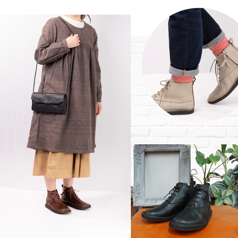 本革 ショートブーツ Diu ディウ 321D4613 Frene(フレンヌ) | シューズ