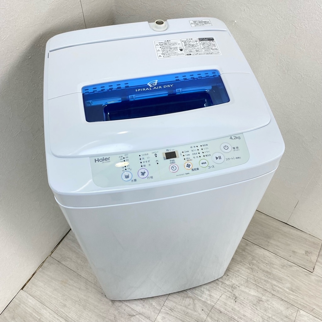 中古 美品 高年式 全自動洗濯機 コンパクトサイズ 4.2kg ハイアール JW