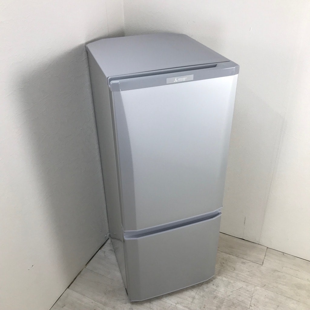 11/8 三菱146ℓ冷蔵庫 MR-P15ED-KW 2019年製 2ドア冷蔵庫