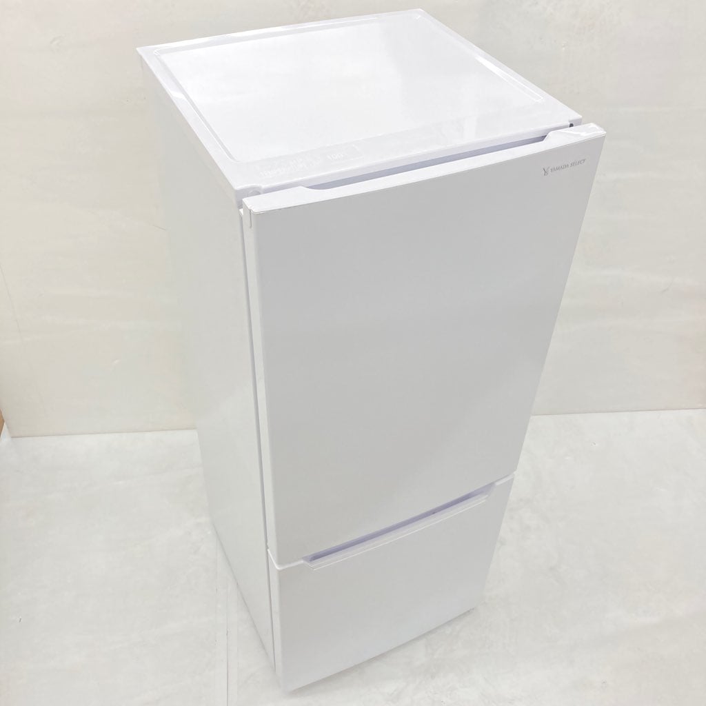 中古 117L 2ドア冷蔵庫 ヤマダ電機モデルYRZ-C12H1 2021年製 直冷式