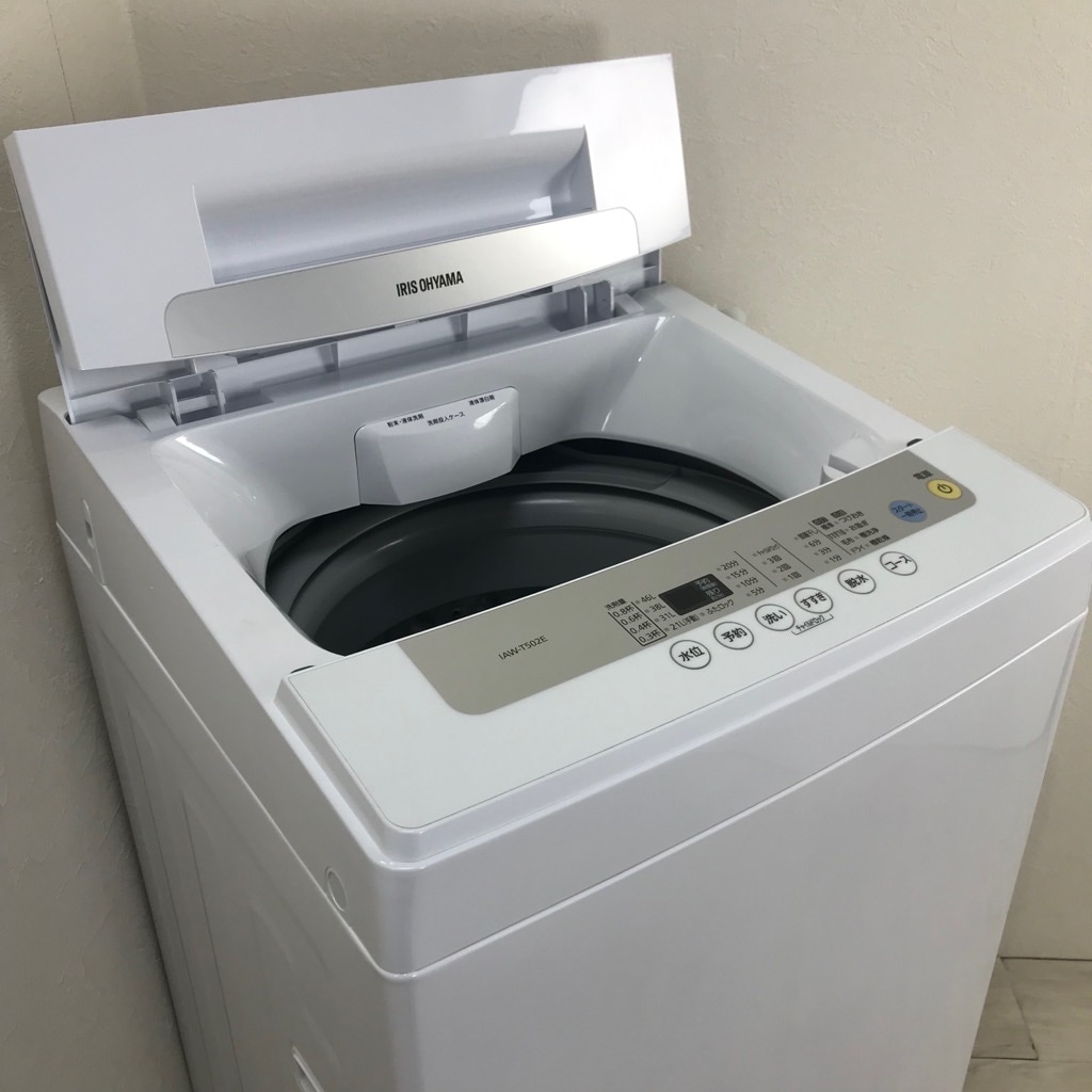 中古 高年式 3ヵ月保証付 アイリスオーヤマ 5.0kg 全自動洗濯機 IAW