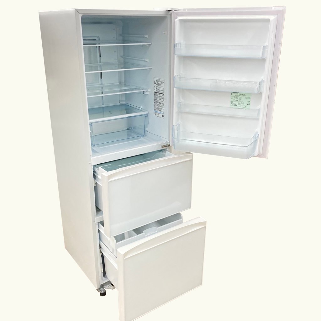 全国送料無料 東芝 冷蔵庫 330L GR-K33SXV 2018年 ファミリー 東芝