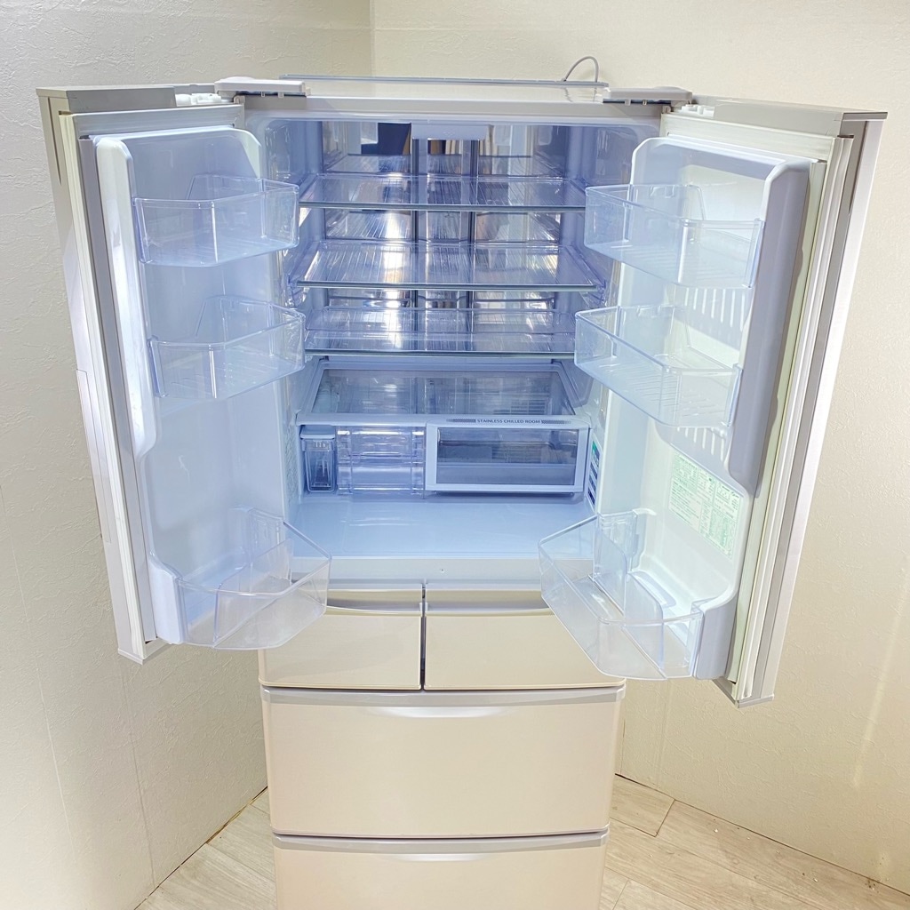 中古 近郊送料格安 440L プラズマクラスター 6ドア冷蔵庫 シャープ SJ