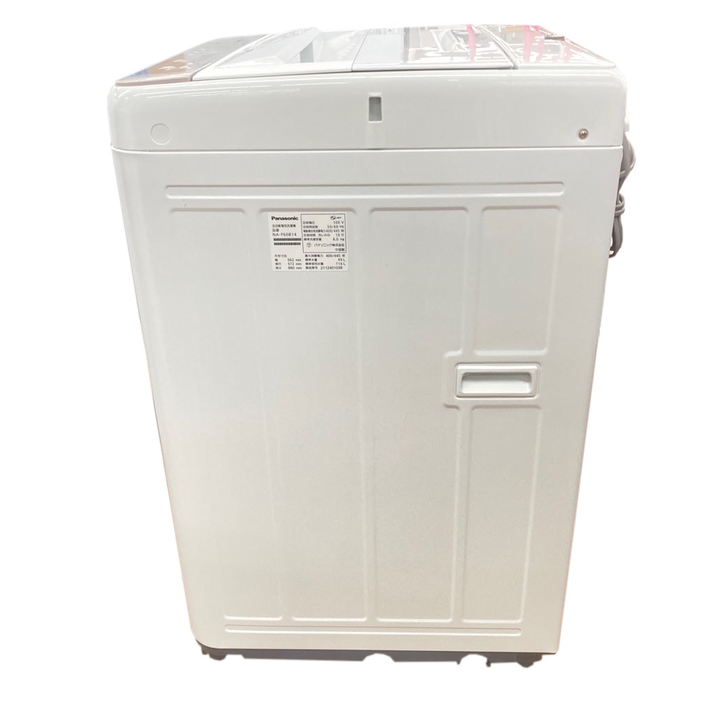 中古 6.0kg 全自動洗濯機 パナソニック NA-F60B14 2021年製造 新生活