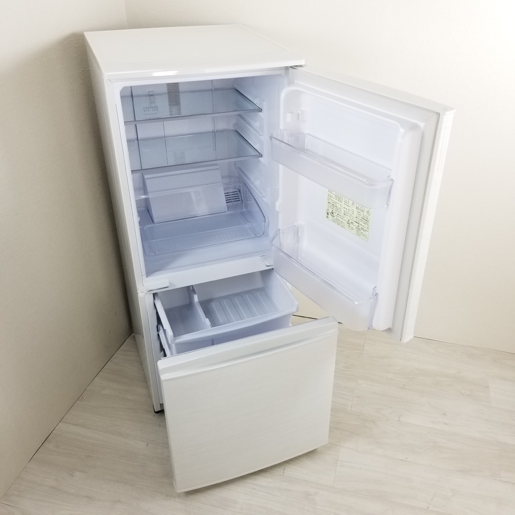 中古 高年式 137L つけかえどっちもドア 2ドア冷蔵庫 シャープ SJ-D14D