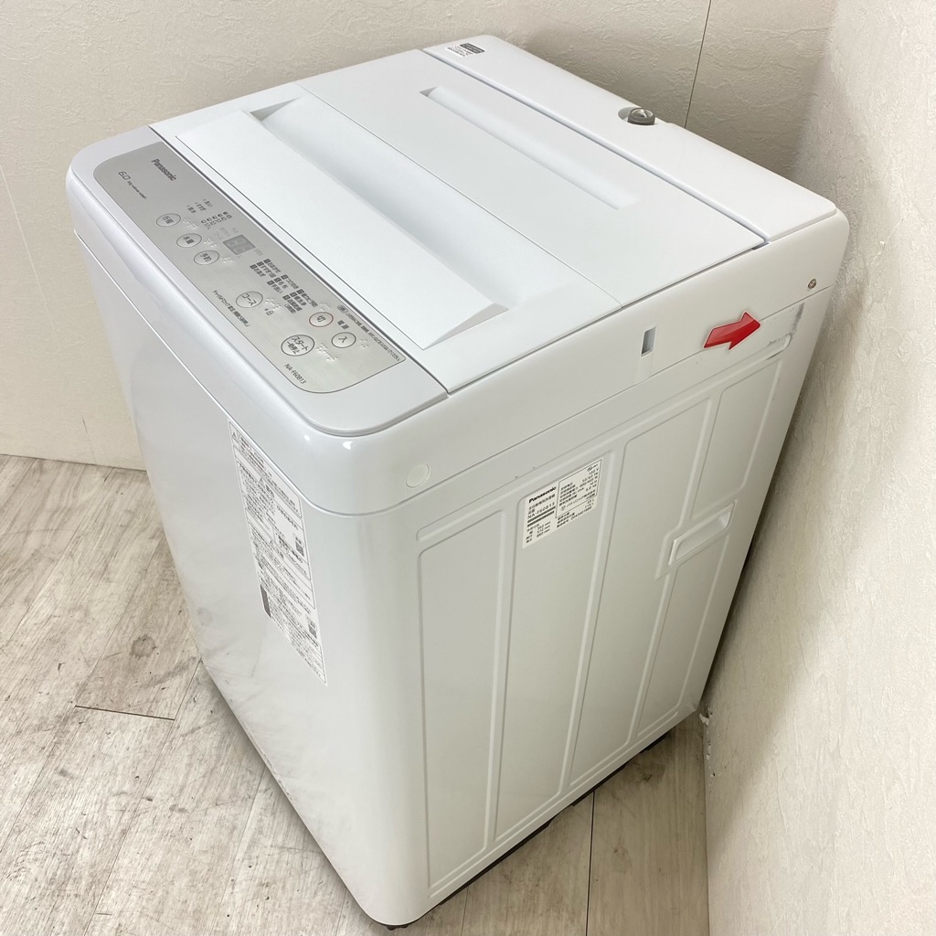 中古 高年式 6.0kg 全自動洗濯機 パナソニック NA-F60B13 2020年製造