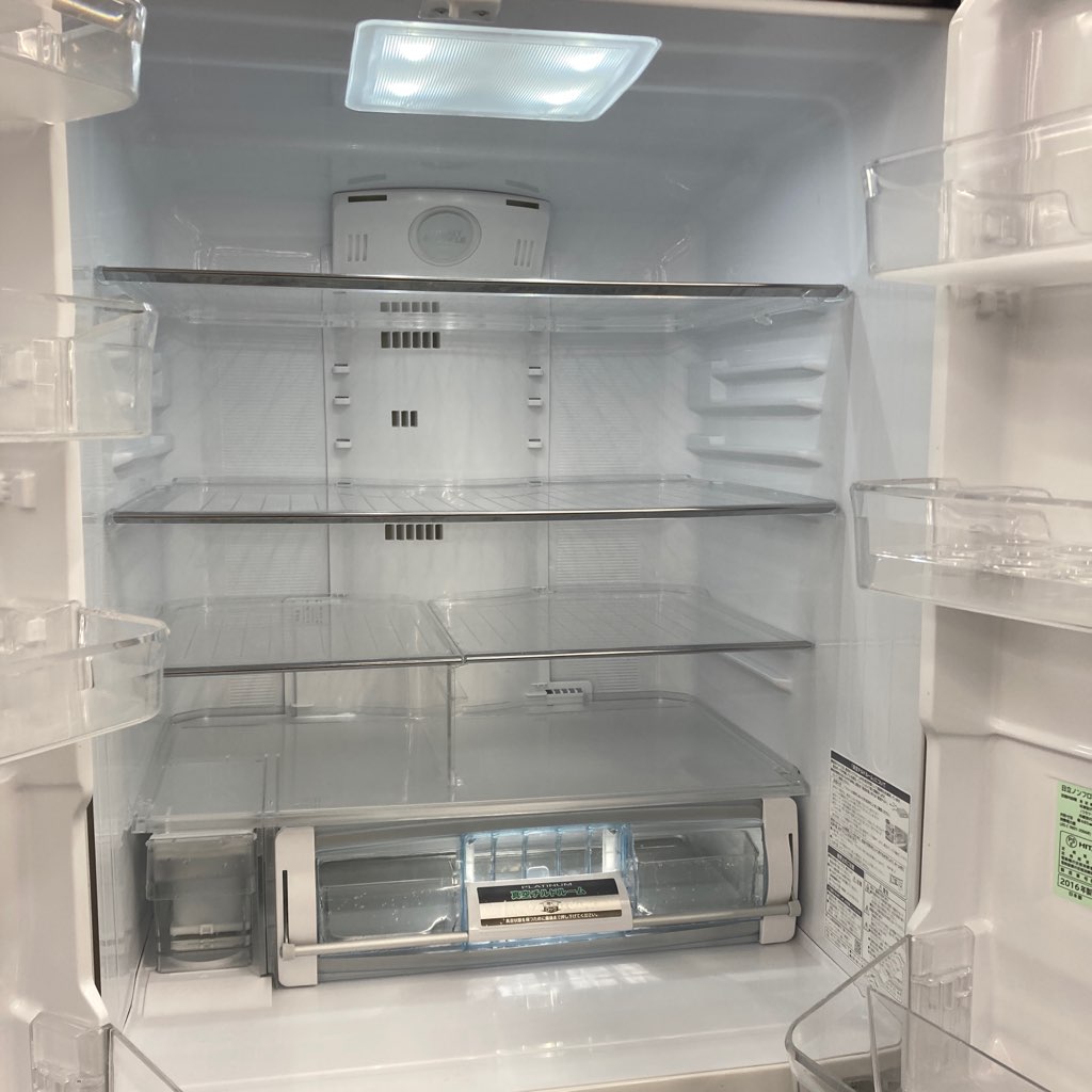 中古近郊自社便可 送料格安 475L日立 6ドア冷蔵庫 R-G4800F-XT 2016年