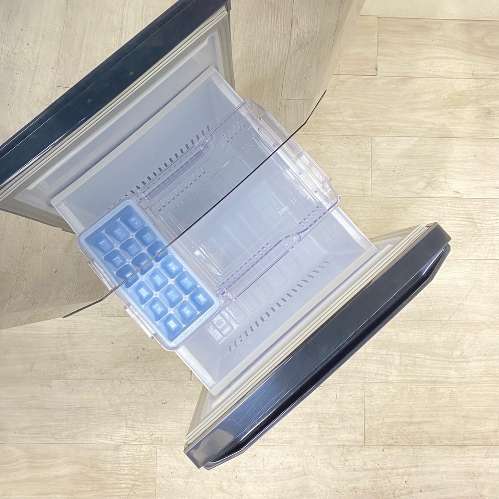 中古 146L 2ドア冷蔵庫 ブラック 三菱電機 MR-P15A-B 2017年製 単身用