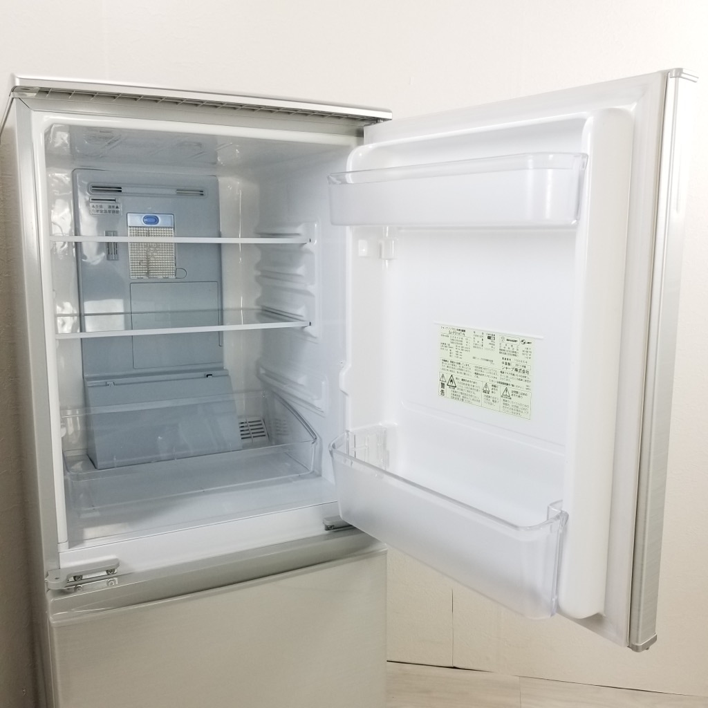 中古 プラズマクラスター冷蔵庫 シャープ 自動霜取りファン式 つけかえ