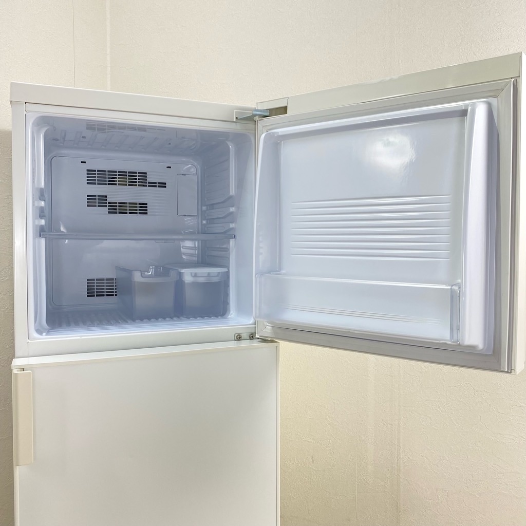 中古 希少 140L 2ドア冷蔵庫 無印良品 AMJ-14D-3 2018年製 ホワイト
