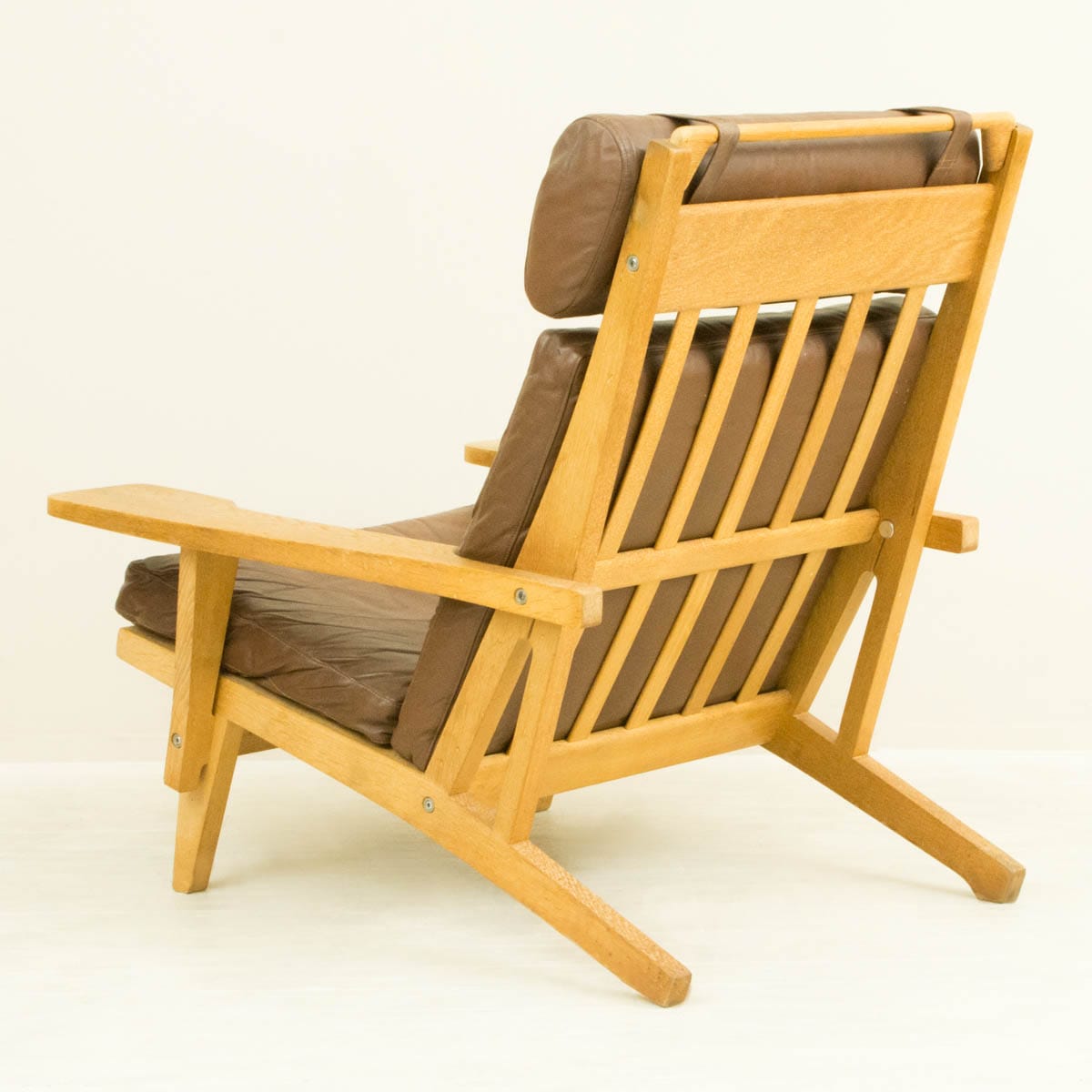 ハンス・ウェグナー GE375 1人掛けソファ オットマン オーク 北欧