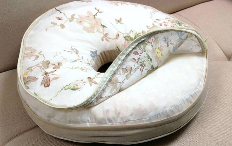 多針キルト 円座クッション 約40cm [Rose Colline]｜インテリアレース