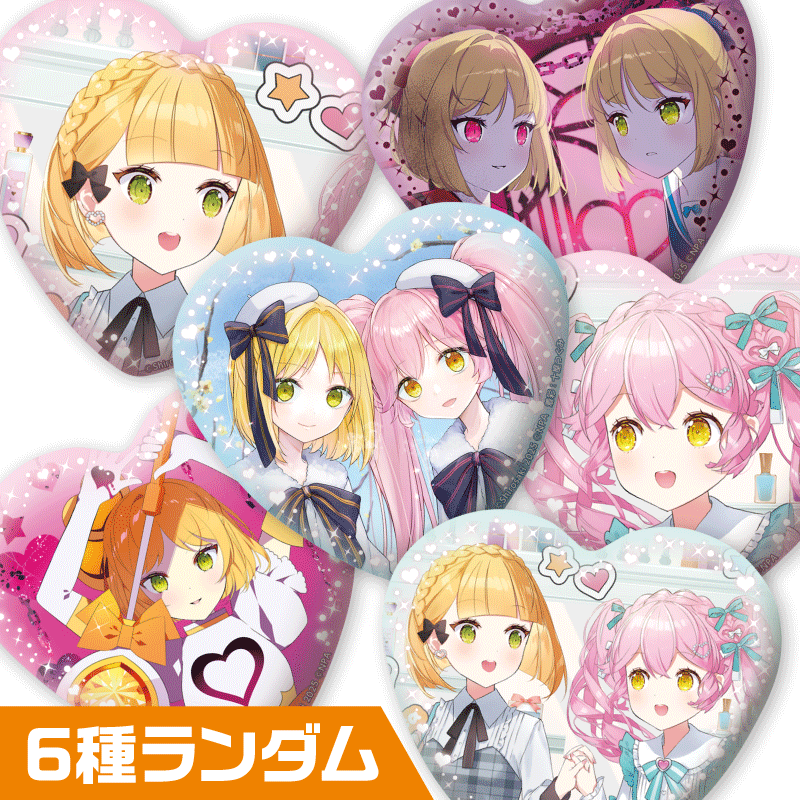 ハート形缶バッジ第3弾 6種ランダム | 商品一覧,バッジ・ピンズ