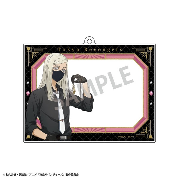 東京リベンジャーズ ロングスクエア缶バッジ＿佐野 万次郎／モノトーン